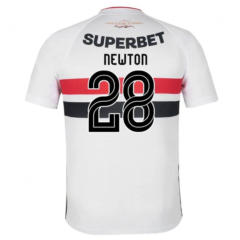 Danxen Dames Newton Araujo Da Costa Júnior #28 Wit Rood Zwart Thuisshirt Thuistenue 2026/27 T-Shirt België