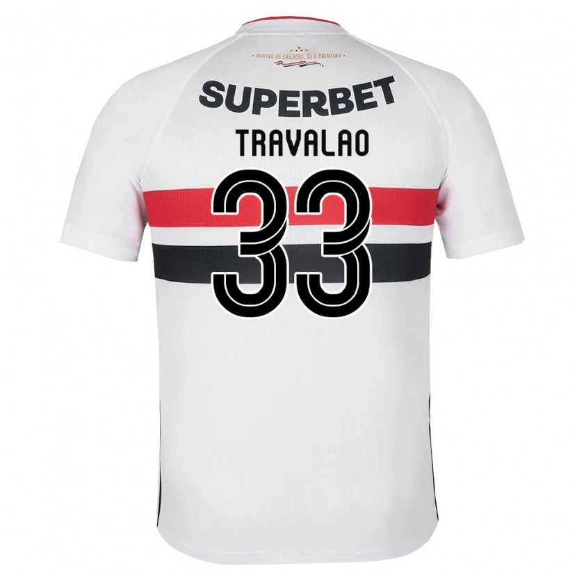 Danxen Dames Rafa Travalão #33 Wit Rood Zwart Thuisshirt Thuistenue 2026/27 T-Shirt België