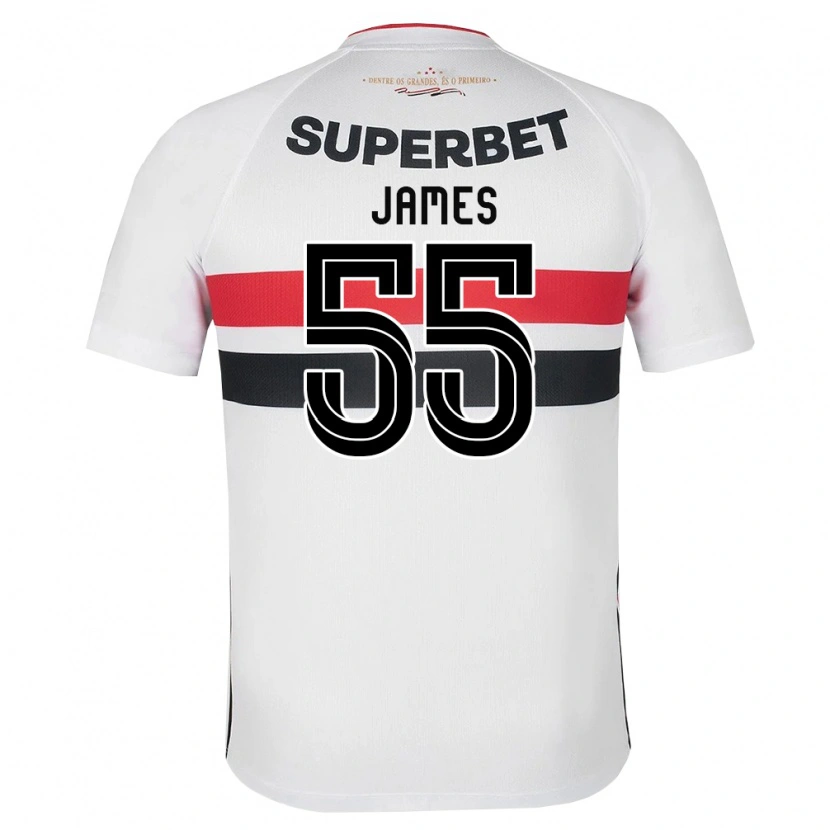 Danxen Dames James Rodriguez #55 Wit Rood Zwart Thuisshirt Thuistenue 2026/27 T-Shirt België