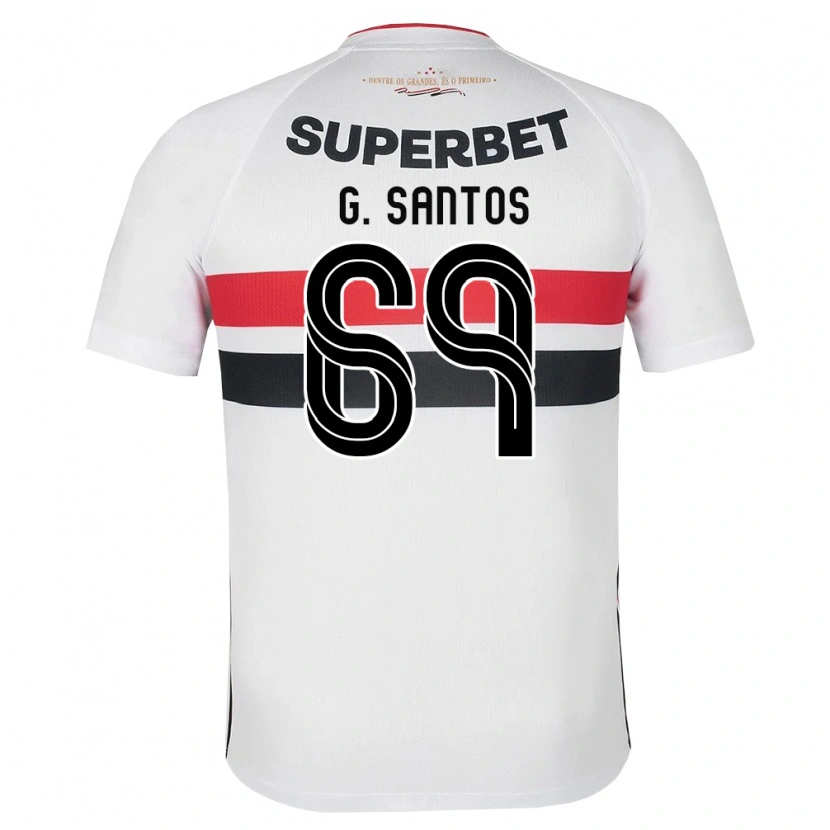 Danxen Dames Guilherme Santos #69 Wit Rood Zwart Thuisshirt Thuistenue 2026/27 T-Shirt België