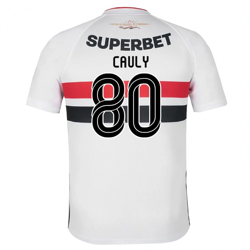 Danxen Dames Cauly Oliveira Souza #80 Wit Rood Zwart Thuisshirt Thuistenue 2026/27 T-Shirt België