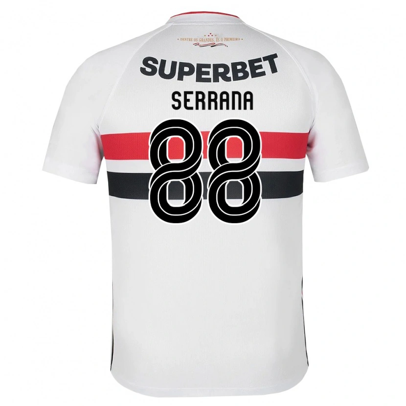 Danxen Dames Serrana #88 Wit Rood Zwart Thuisshirt Thuistenue 2026/27 T-Shirt België