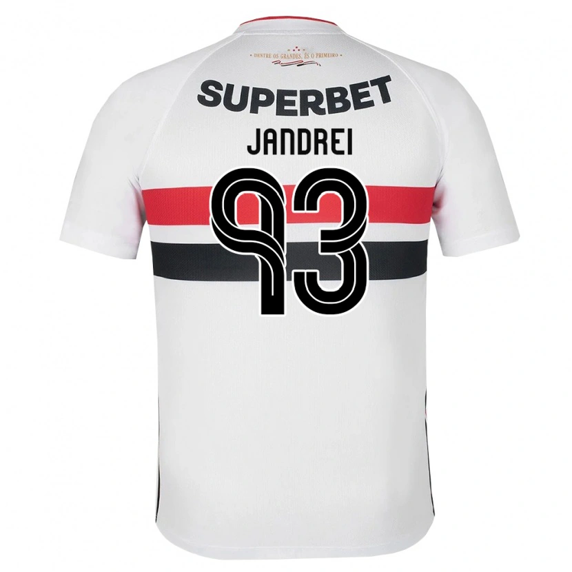 Danxen Dames Jandrei #93 Wit Rood Zwart Thuisshirt Thuistenue 2026/27 T-Shirt België