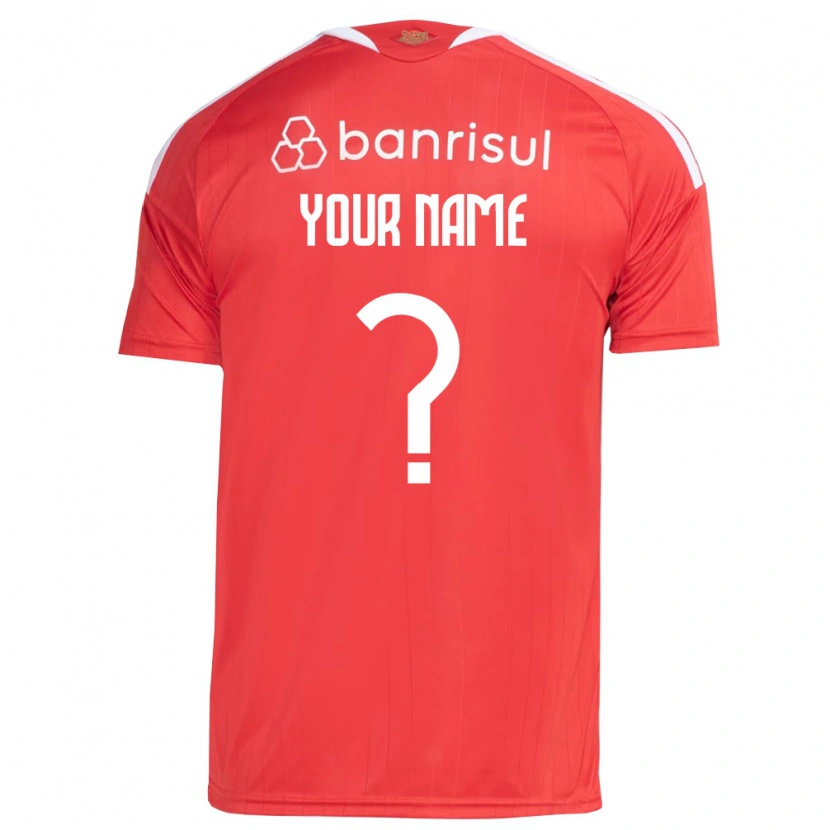 Danxen Dames Uw Naam #0 Rood Wit Thuisshirt Thuistenue 2026/27 T-Shirt België