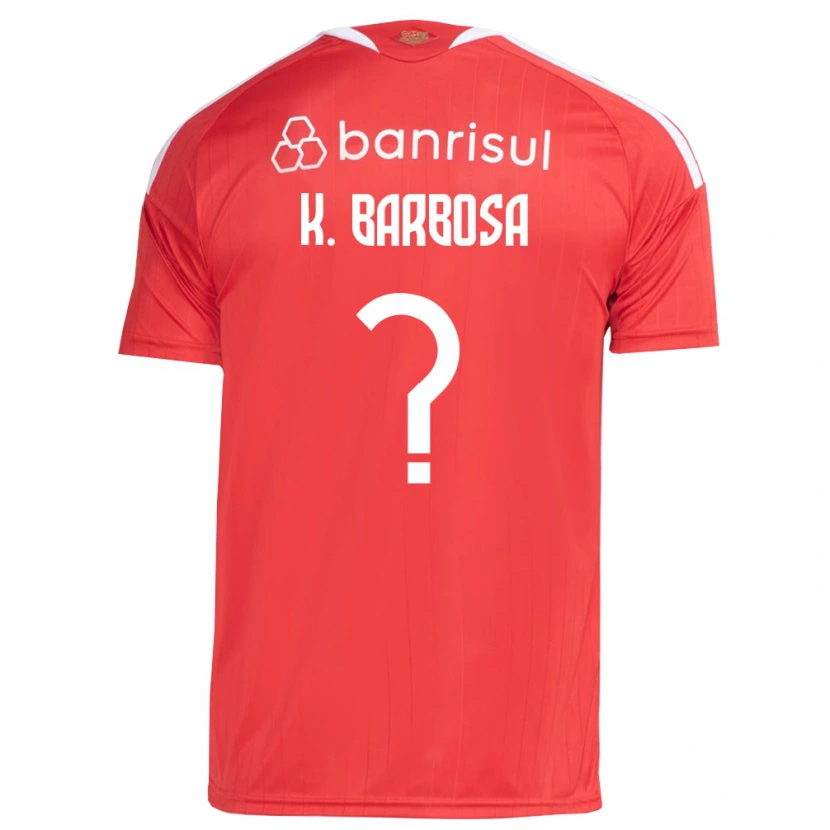 Danxen Dames Kauã Barbosa #0 Rood Wit Thuisshirt Thuistenue 2026/27 T-Shirt België