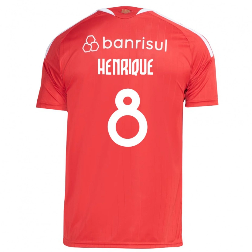 Danxen Dames Bruno Henrique #8 Rood Wit Thuisshirt Thuistenue 2026/27 T-Shirt België