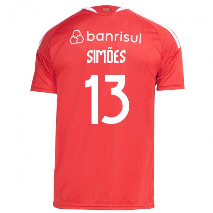 Danxen Dames Arthur Simões #13 Rood Wit Thuisshirt Thuistenue 2026/27 T-Shirt België
