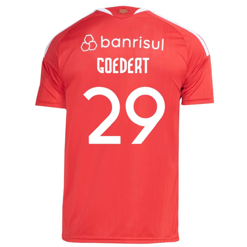 Danxen Dames Alice Goedert #29 Rood Wit Thuisshirt Thuistenue 2026/27 T-Shirt België