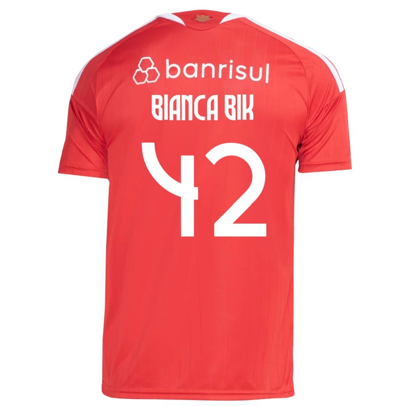 Danxen Dames Bianca Bik #42 Rood Wit Thuisshirt Thuistenue 2026/27 T-Shirt België