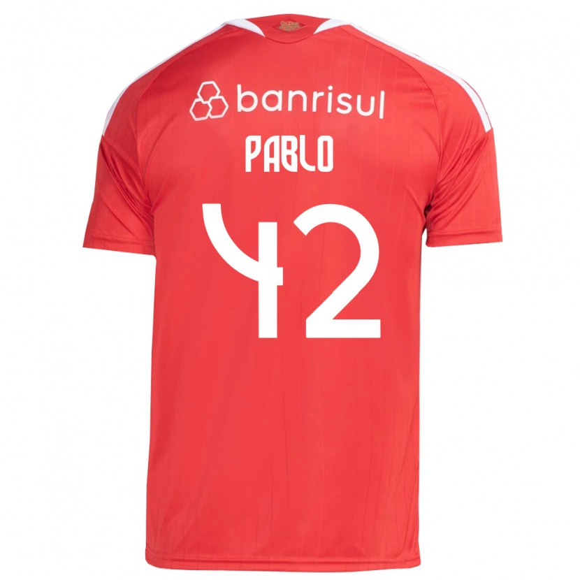 Danxen Dames Pablo #42 Rood Wit Thuisshirt Thuistenue 2026/27 T-Shirt België