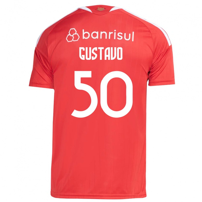 Danxen Dames Gustavo Dos Santos #50 Rood Wit Thuisshirt Thuistenue 2026/27 T-Shirt België