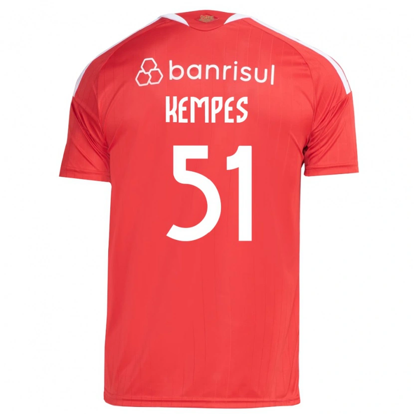 Danxen Dames João Gabriel Kempes Gonçalves #51 Rood Wit Thuisshirt Thuistenue 2026/27 T-Shirt België