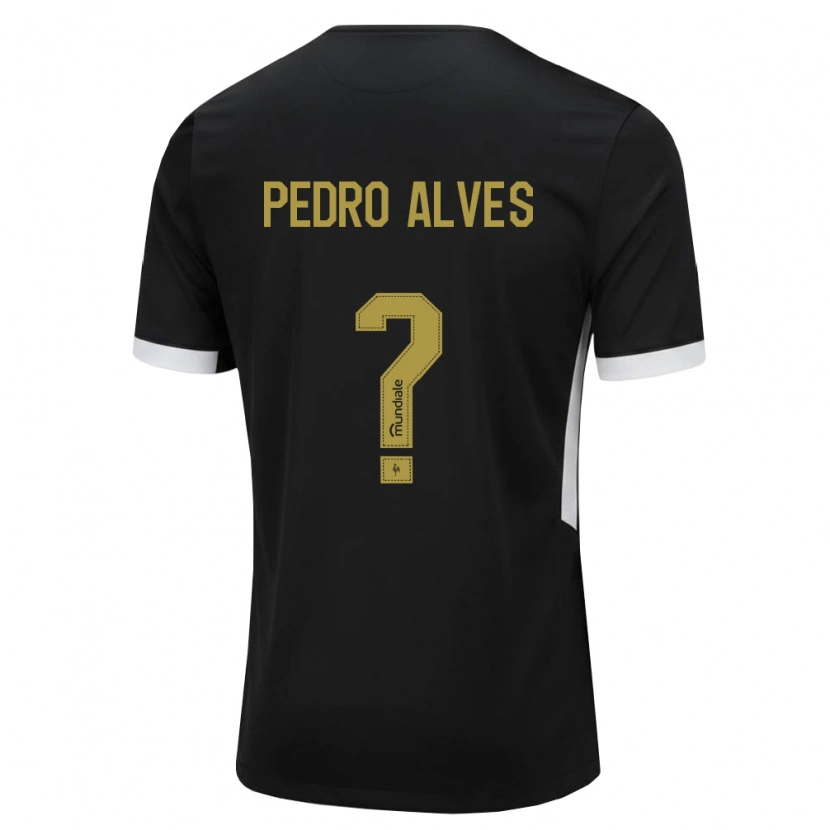 Danxen Dames Pedro Alves #0 Zwart Wit Geel Thuisshirt Thuistenue 2026/27 T-Shirt België