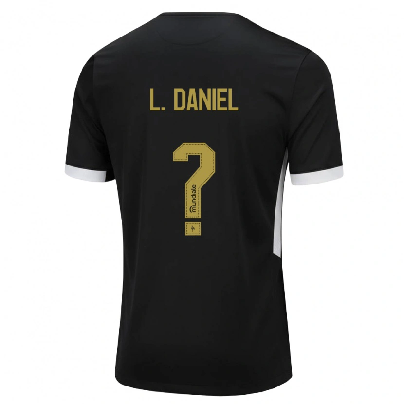Danxen Dames Lucas Daniel #0 Zwart Wit Geel Thuisshirt Thuistenue 2026/27 T-Shirt België