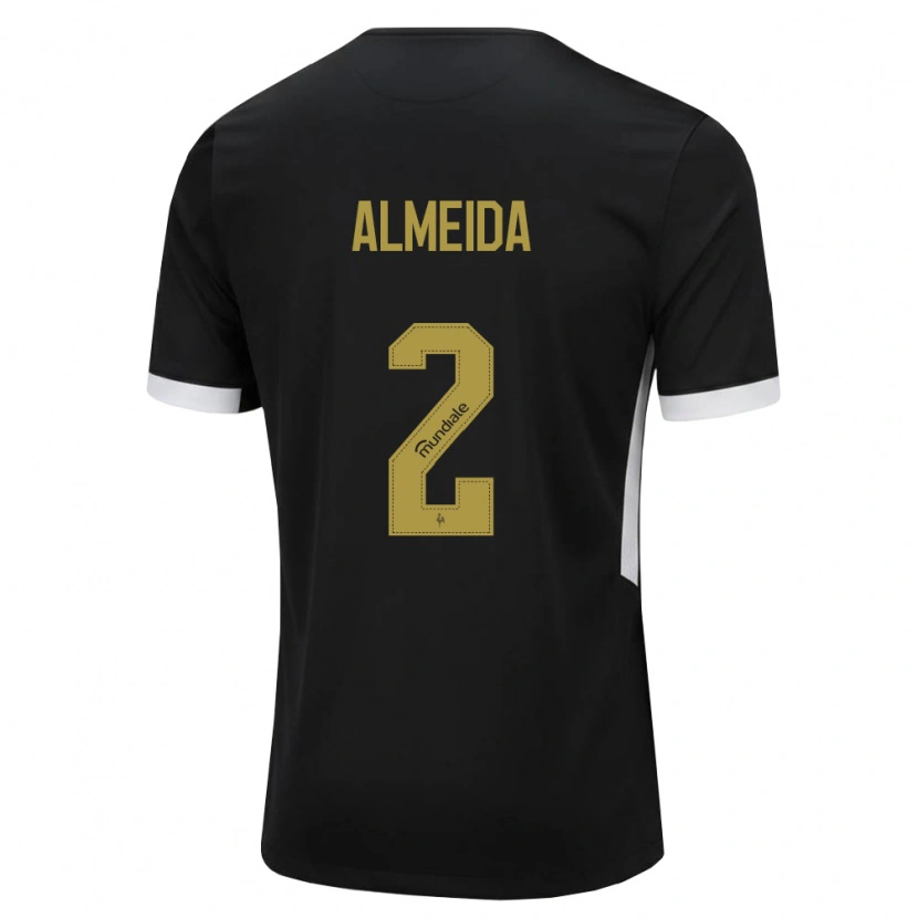 Danxen Dames Samuel Almeida #2 Zwart Wit Geel Thuisshirt Thuistenue 2026/27 T-Shirt België