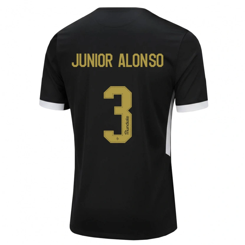 Danxen Dames Junior Alonso #3 Zwart Wit Geel Thuisshirt Thuistenue 2026/27 T-Shirt België