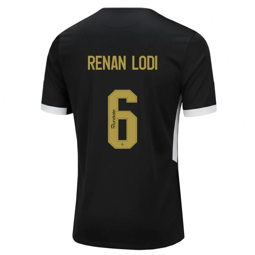 Danxen Dames Renan Lodi #6 Zwart Wit Geel Thuisshirt Thuistenue 2026/27 T-Shirt België