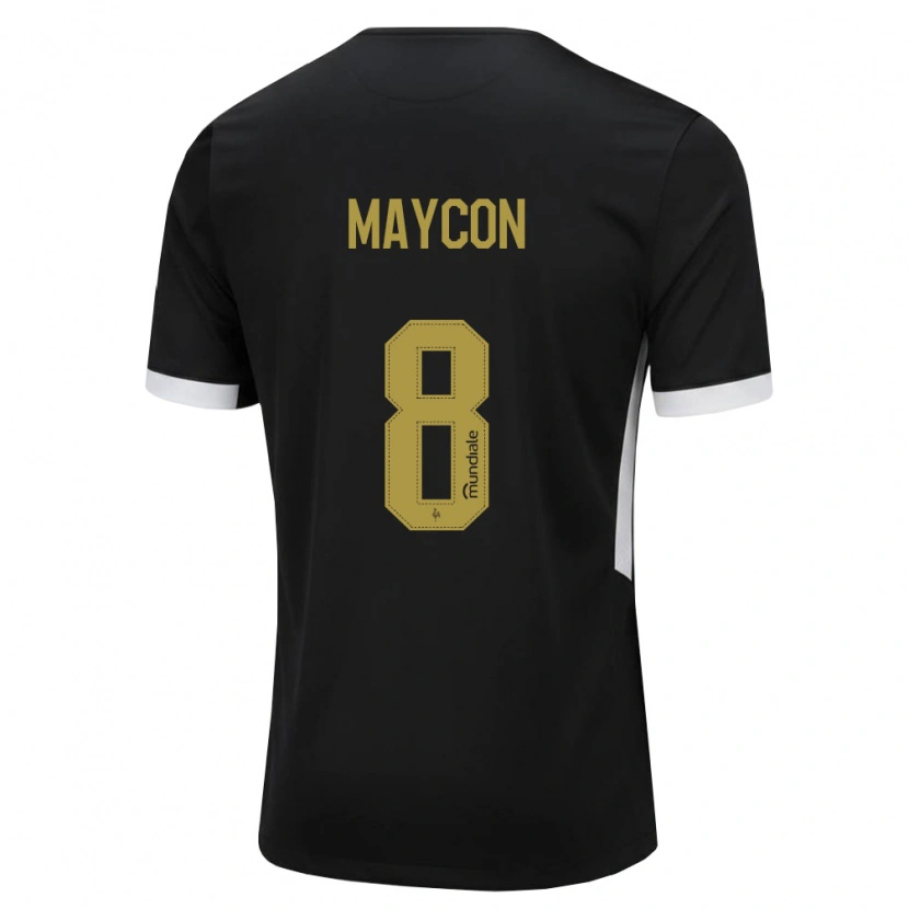 Danxen Dames Maycon De Andrade Barberan #8 Zwart Wit Geel Thuisshirt Thuistenue 2026/27 T-Shirt België