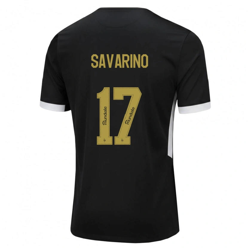 Danxen Dames Jefferson Savarino #17 Zwart Wit Geel Thuisshirt Thuistenue 2026/27 T-Shirt België