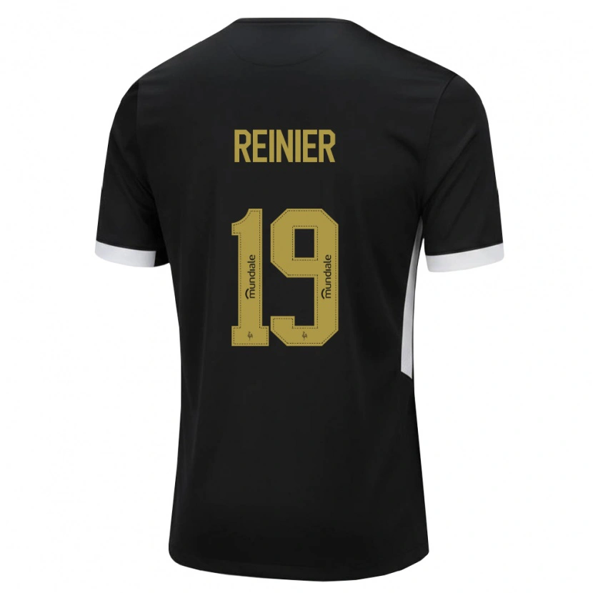 Danxen Dames Reinier Jesus Carvalho #19 Zwart Wit Geel Thuisshirt Thuistenue 2026/27 T-Shirt België