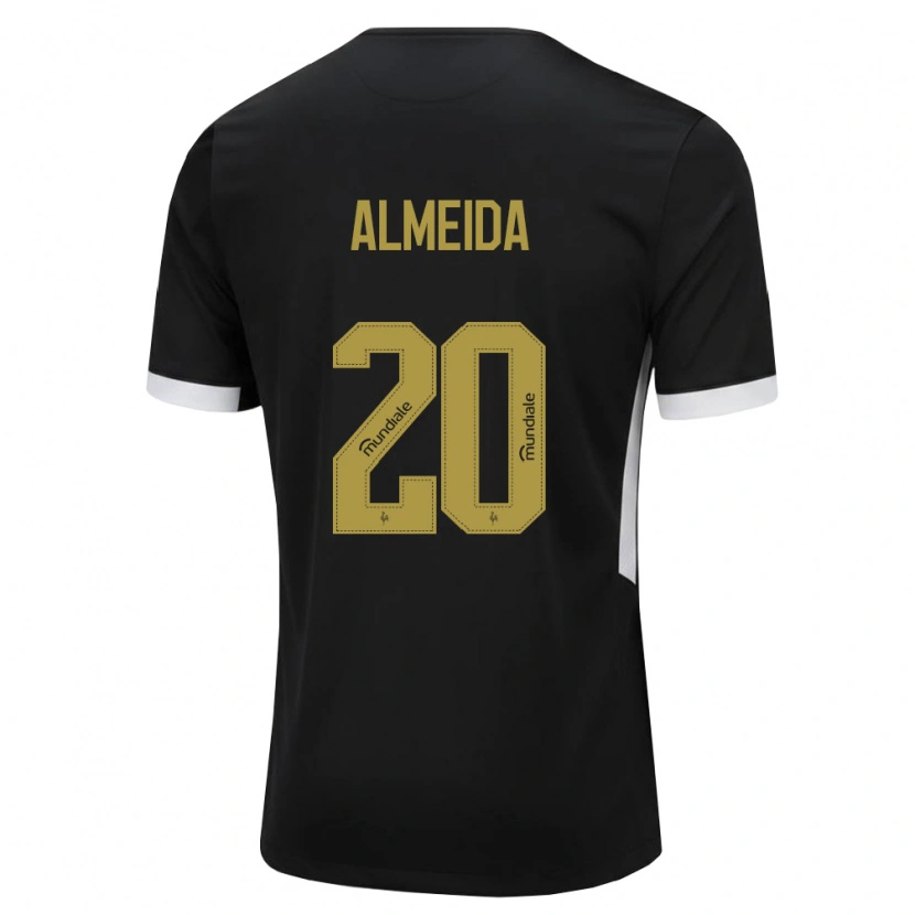 Danxen Dames Vinicius Almeida #20 Zwart Wit Geel Thuisshirt Thuistenue 2026/27 T-Shirt België