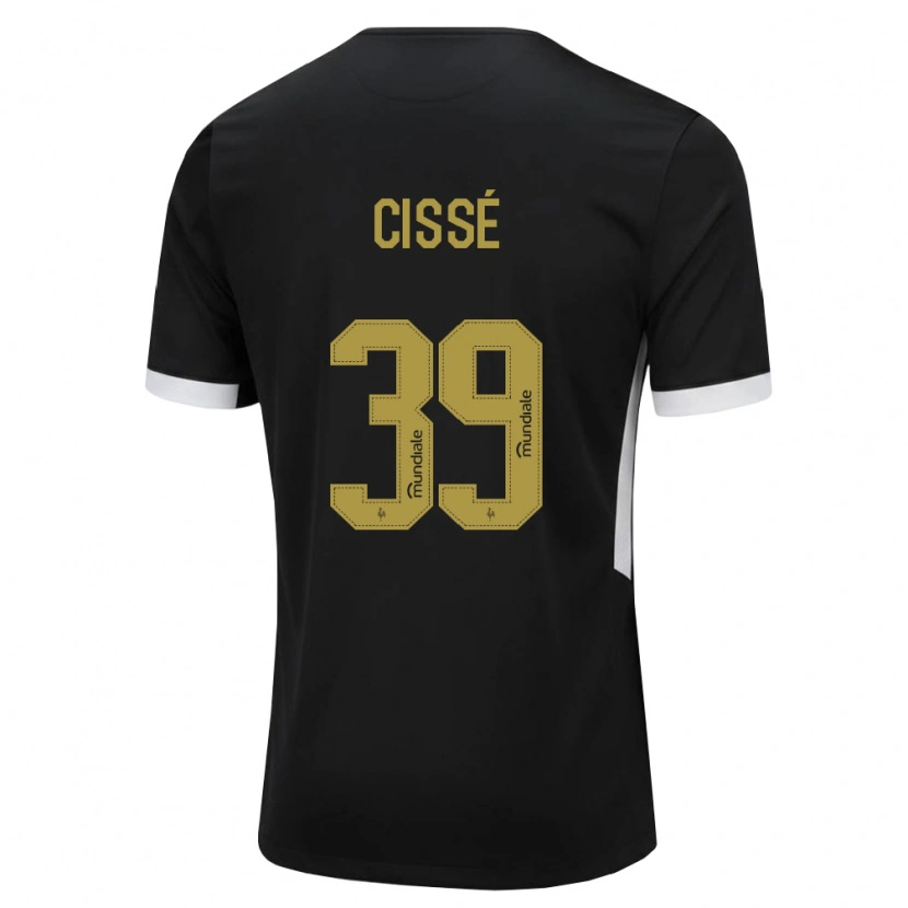Danxen Dames Mamady Cissé #39 Zwart Wit Geel Thuisshirt Thuistenue 2026/27 T-Shirt België