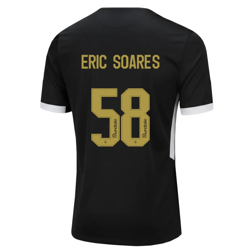 Danxen Dames Eric Soares #58 Zwart Wit Geel Thuisshirt Thuistenue 2026/27 T-Shirt België