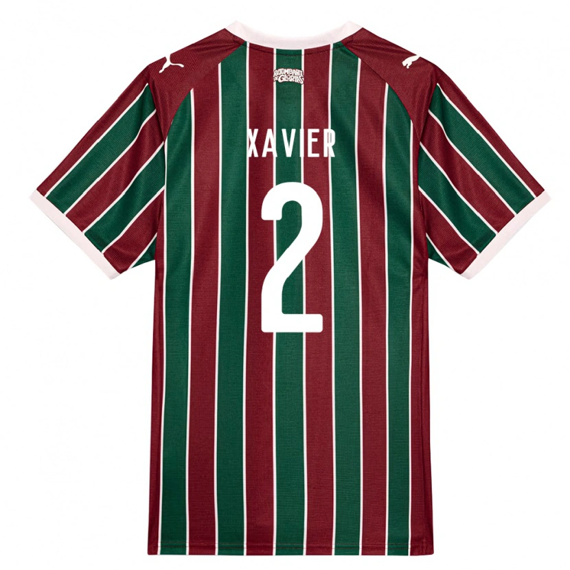 Danxen Dames Samuel Xavier #2 Groen Bordeaux Rood Wit Thuisshirt Thuistenue 2026/27 T-Shirt België