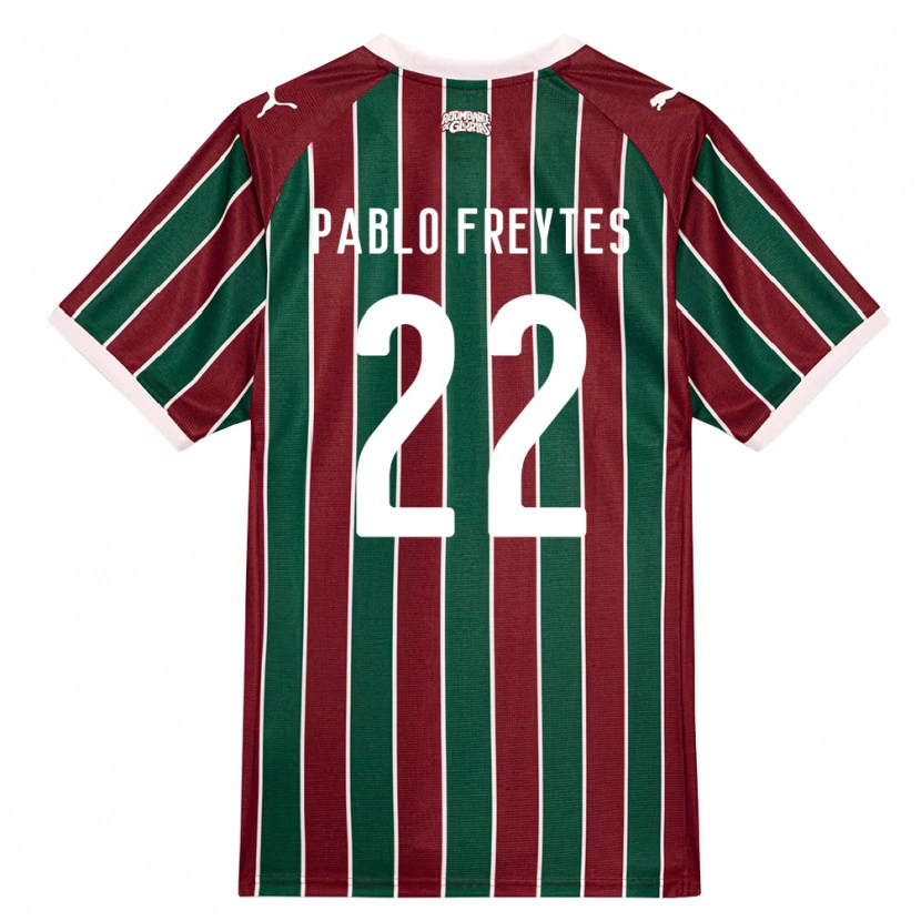 Danxen Dames Juan Pablo Freytes #22 Groen Bordeaux Rood Wit Thuisshirt Thuistenue 2026/27 T-Shirt België