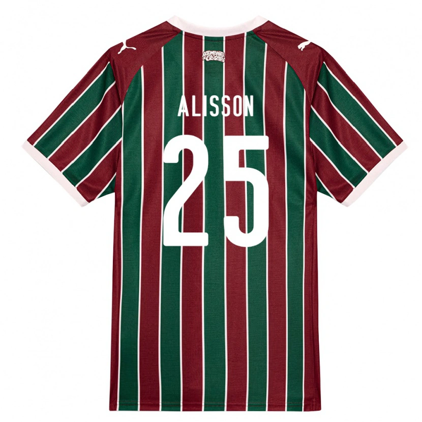 Danxen Dames Alisson Euler De Freitas Castro #25 Groen Bordeaux Rood Wit Thuisshirt Thuistenue 2026/27 T-Shirt België