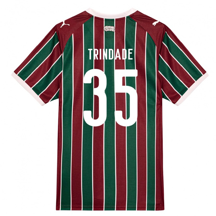 Danxen Dames Andre Trindade #35 Groen Bordeaux Rood Wit Thuisshirt Thuistenue 2026/27 T-Shirt België