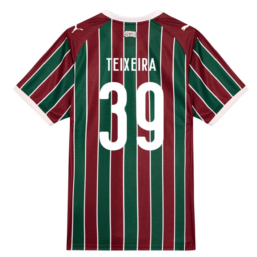 Danxen Dames Gabriel Teixeira #39 Groen Bordeaux Rood Wit Thuisshirt Thuistenue 2026/27 T-Shirt België
