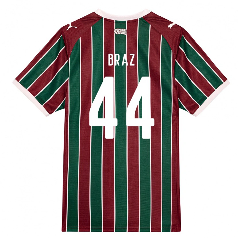 Danxen Dames David Braz #44 Groen Bordeaux Rood Wit Thuisshirt Thuistenue 2026/27 T-Shirt België