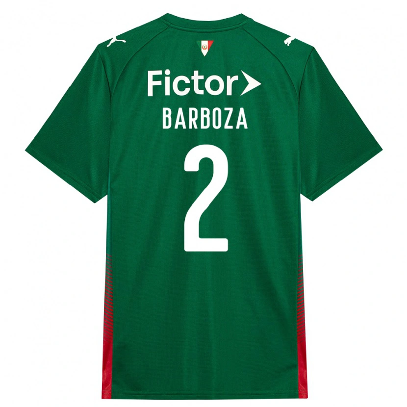 Danxen Dames Alexander Barboza #2 Groen Rood Wit Thuisshirt Thuistenue 2026/27 T-Shirt België