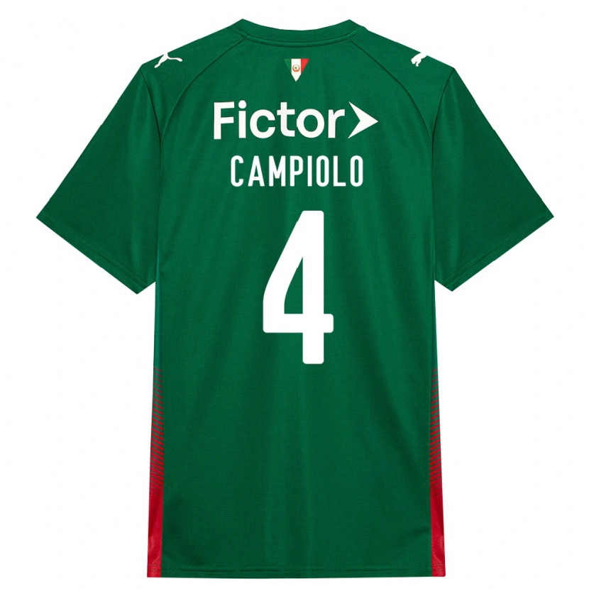 Danxen Dames Giovanna Campiolo #4 Groen Rood Wit Thuisshirt Thuistenue 2026/27 T-Shirt België