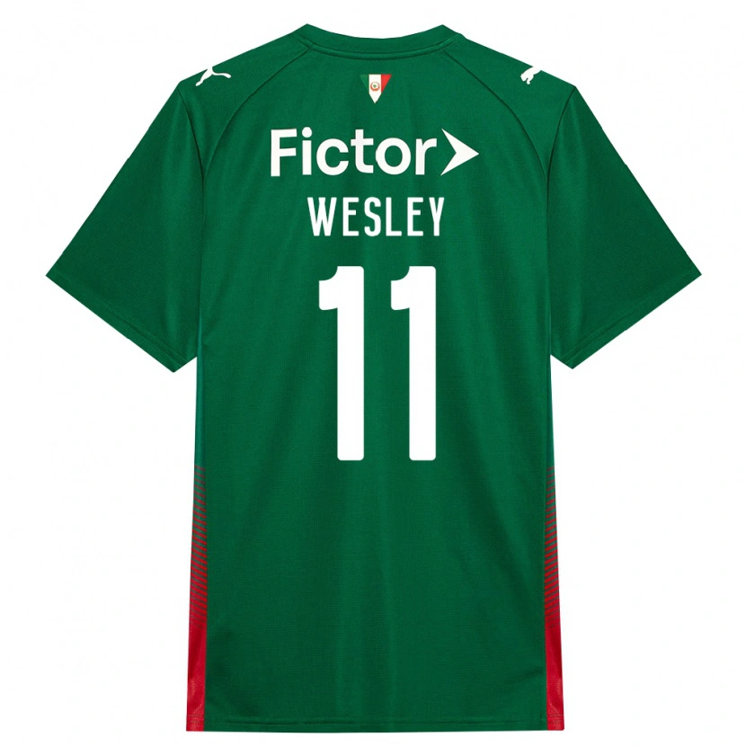 Danxen Dames Wesley #11 Groen Rood Wit Thuisshirt Thuistenue 2026/27 T-Shirt België