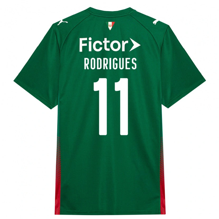 Danxen Dames Bruno Rodrigues #11 Groen Rood Wit Thuisshirt Thuistenue 2026/27 T-Shirt België