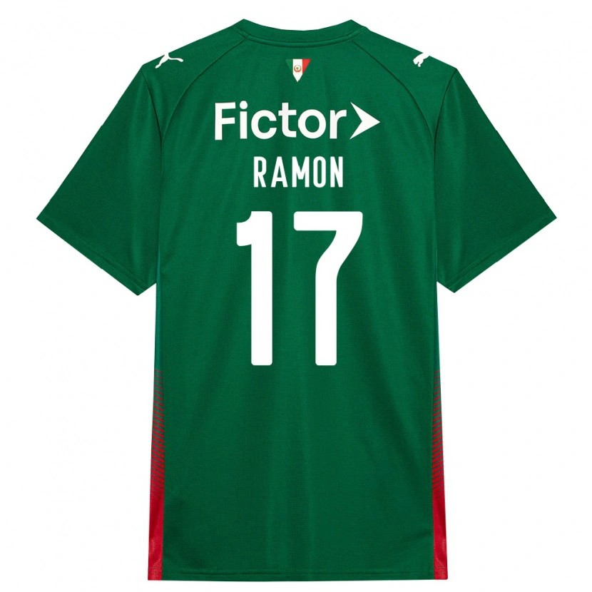 Danxen Dames Ramon Riquelme #17 Groen Rood Wit Thuisshirt Thuistenue 2026/27 T-Shirt België