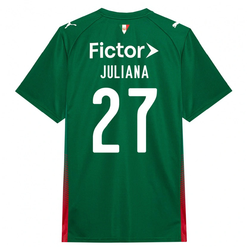 Danxen Dames Juliana #27 Groen Rood Wit Thuisshirt Thuistenue 2026/27 T-Shirt België