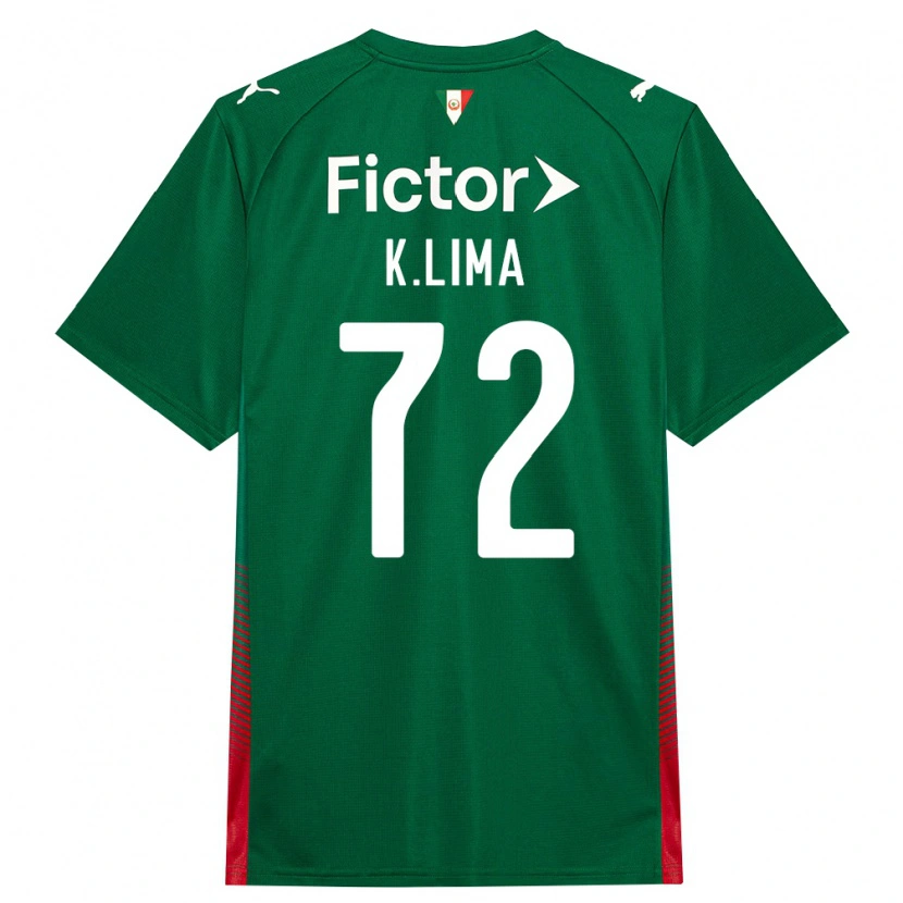 Danxen Dames Kauan Lima #72 Groen Rood Wit Thuisshirt Thuistenue 2026/27 T-Shirt België