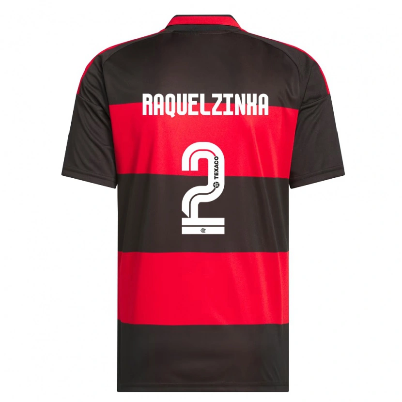 Danxen Dames Raquelzinha #2 Rood Zwart Wit Thuisshirt Thuistenue 2026/27 T-Shirt België