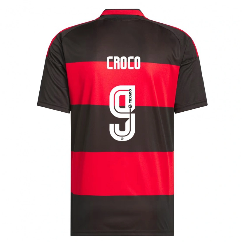 Danxen Dames Gabi Croco #9 Rood Zwart Wit Thuisshirt Thuistenue 2026/27 T-Shirt België