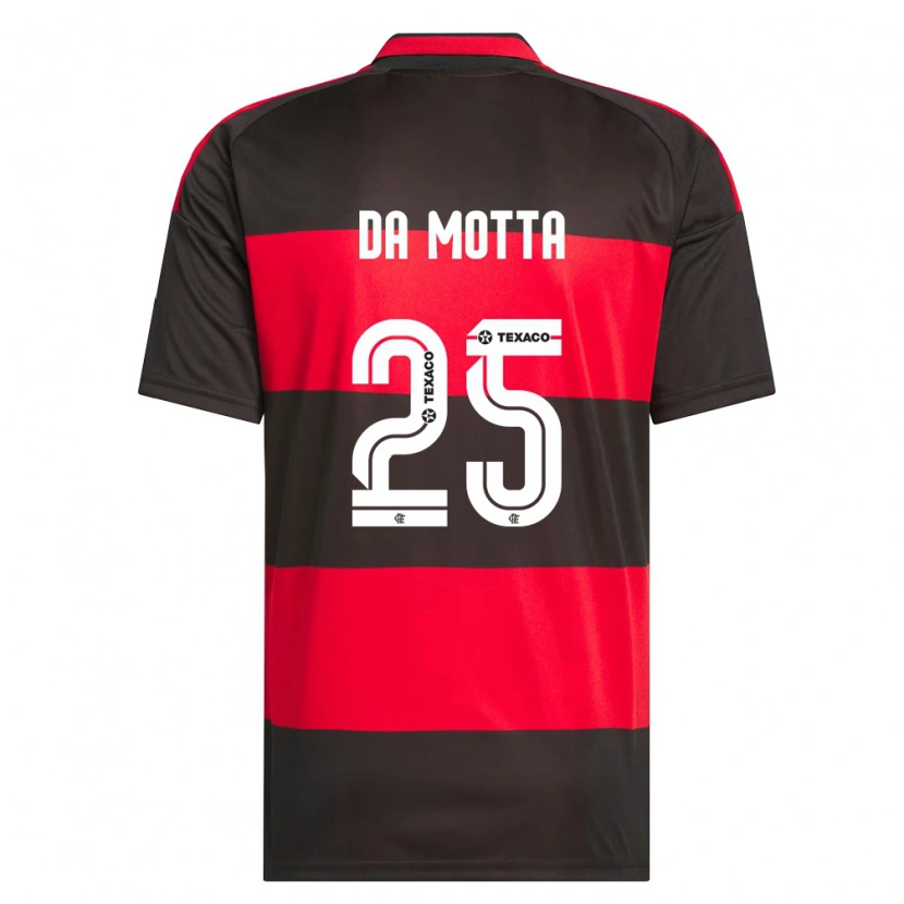 Danxen Dames Piris Da Motta #25 Rood Zwart Wit Thuisshirt Thuistenue 2026/27 T-Shirt België