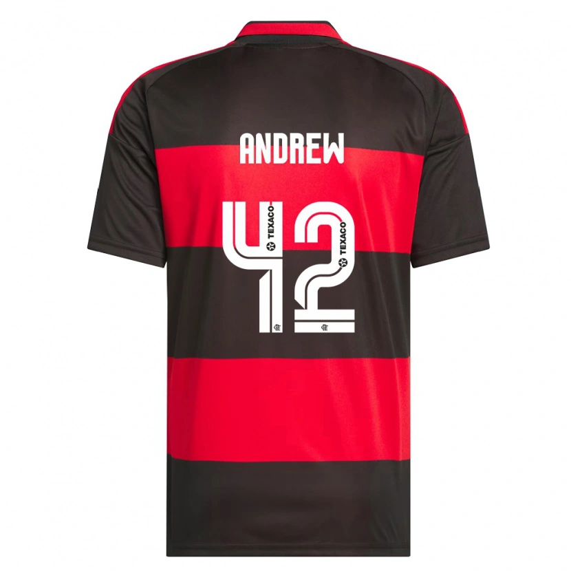 Danxen Dames Andrew Da Silva Ventura #42 Rood Zwart Wit Thuisshirt Thuistenue 2026/27 T-Shirt België