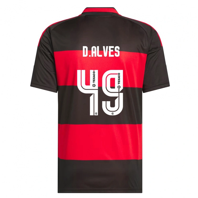 Danxen Dames Dyogo Alves #49 Rood Zwart Wit Thuisshirt Thuistenue 2026/27 T-Shirt België