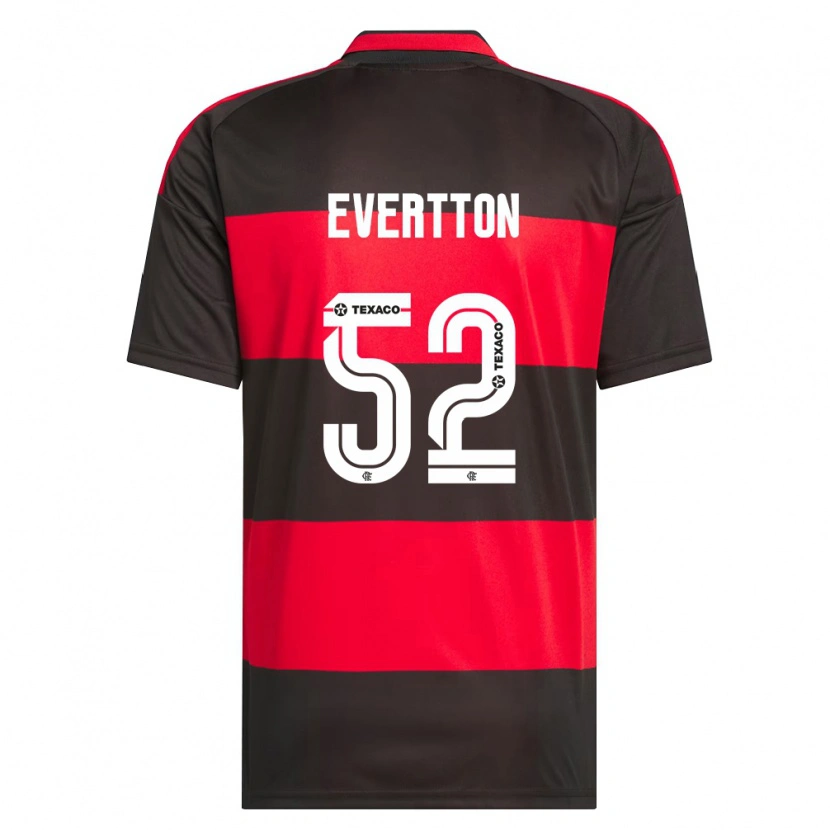 Danxen Dames Evertton Araújo #52 Rood Zwart Wit Thuisshirt Thuistenue 2026/27 T-Shirt België