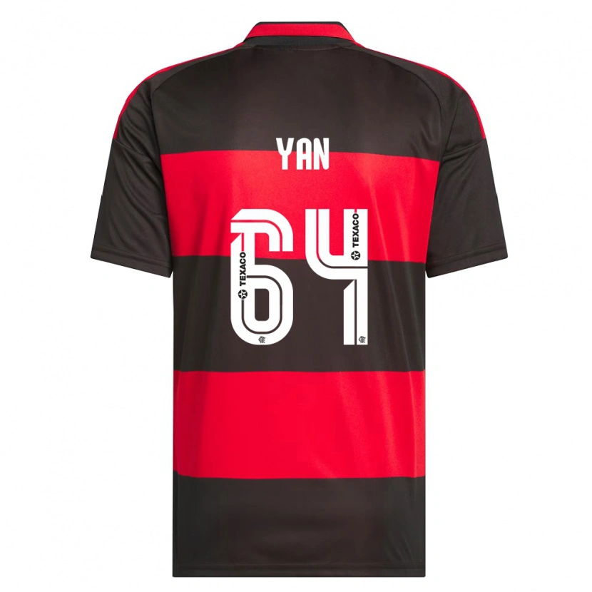 Danxen Dames Wallace Yan #64 Rood Zwart Wit Thuisshirt Thuistenue 2026/27 T-Shirt België