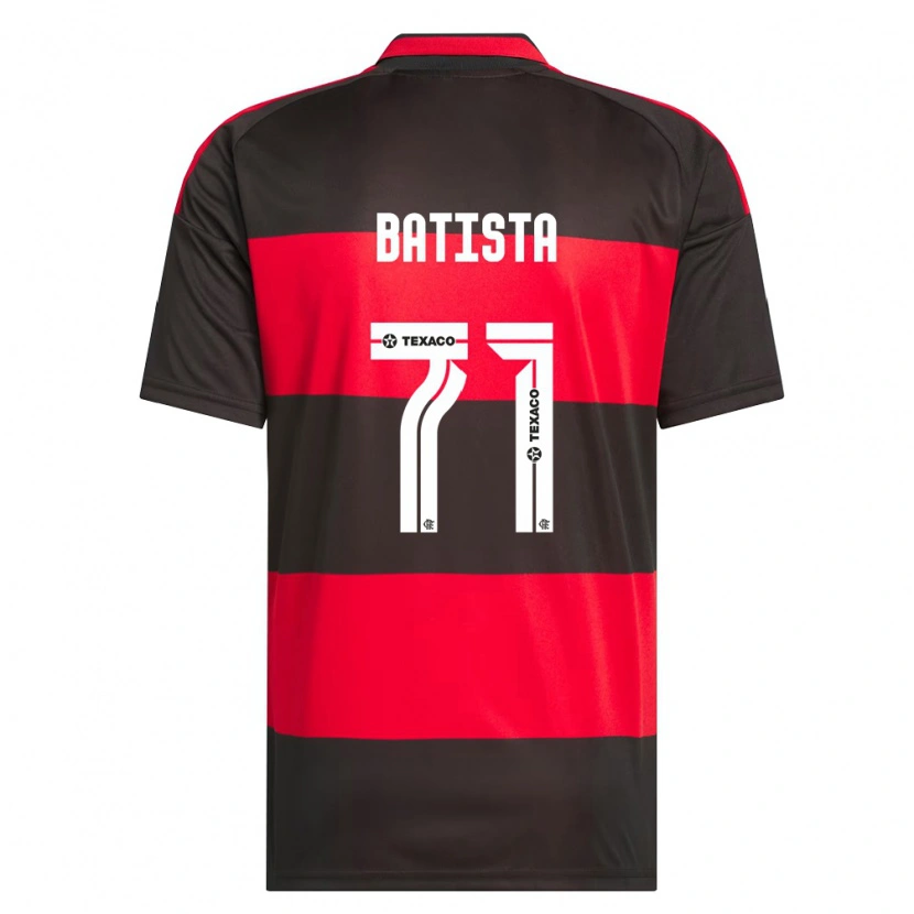 Danxen Dames Pedro Batista #71 Rood Zwart Wit Thuisshirt Thuistenue 2026/27 T-Shirt België