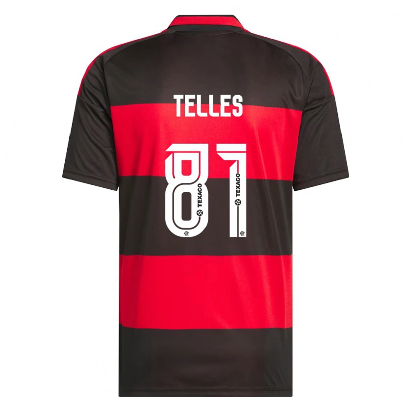 Danxen Dames Douglas Telles #81 Rood Zwart Wit Thuisshirt Thuistenue 2026/27 T-Shirt België
