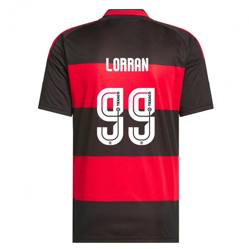 Danxen Dames Lorran Lucas Pereira De Sousa #99 Rood Zwart Wit Thuisshirt Thuistenue 2026/27 T-Shirt België